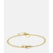 Liebeskind berlin Armband - Edelstahl The Festive Mini Link Sparkle - Gr. ONESIZE - in Gold - für Damen