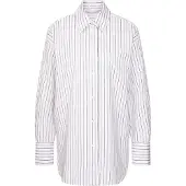 Seidensticker Hemdbluse Damen Baumwolle weiß gestreift, 42 817269-0001-00420