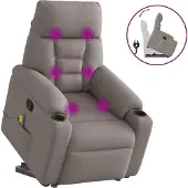 Syfax Relaxsessel Elektrisch Braun Stoff