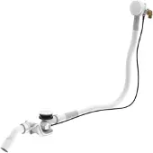 Laufen Ab- und Überlaufgarnitur, mit Wannenzulauffunktion, für Badewanne, zu Il Bagno Alessi/Palomba/Pro S, H2951492610001, Farbe: Weiß glänzend