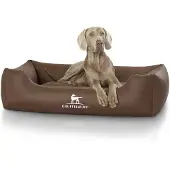 Knuffelwuff Cuddlewuff Kunstleder Hundebett Sidney oversized XXXL 155cm x 105cm braun