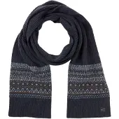 Camel active Strickschal aus reiner Wolle in Navyblau | Gr.: onesize
