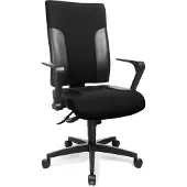 Topstar Bürodrehstuhl m.Synchrontechnik schwarz/schwarz 420-540mm o.Armlehnen Trgf.110kg