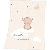 Baby Best Babydecke "Little Dreamer", mit niedlichem Teddydesign, Kuscheldecke