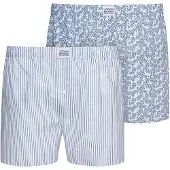 Jockey Boxershorts Everyday Woven 2 Stück in Weiß/Blau | Gr.: XXL