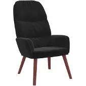 vidaXL Relaxsessel Schwarz Samt