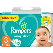 Pampers Baby-Dry Grösse 3, 140 Windeln