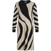 Vila Tif Langarm-midikleid