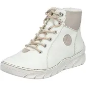 Rieker Damen Stiefelette mit sportlicher Sohle und Warmfutter 55040, Größe:40 EU, Farbe:Weiß