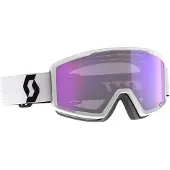 SCOTT - Photochromatische Skibrille - Factor Pro LS Mineral White/Black AMP LS Blue Chrome S2-4 - Weiß