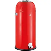 Wesco Tretabfalleimer 180731-02 KICKMASTER MAXI in Rot mit 40 Liter Volumen / Abfallsammler / Mülleimer