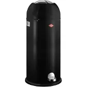 Wesco Tretabfalleimer 180731-62 KICKMASTER MAXI in Schwarz mit 40 Liter Volumen / Abfallsammler / Mülleimer
