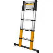 Batavia by Batavia Teleskopleiter Limited Edition - Ausgestattet mit Soft-Close-System und Winkelindikator und rutschfesten Sprossen - Für Profis und Heimwerker - Silber Aluminium - 83 - 327 x 83,5 x 8 cm