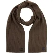 Camel active Strickschal aus reiner Lammwolle in Dunkelbraun | Gr.: onesize