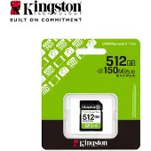 Kingston 512gb Sdxc Canvas Select Plus Gen3 150 Mb/s C10 Uhs-i U3 V30 Speicherkarte