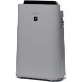 Sharp UA-HD40E-L Luftreiniger (mit Befeuchtungsfunktion, Verbesserung der Luftqualität, Ideal für Allergiker, drei Stufen Filtersystem, HEPA-Filter, Räume bis zu 26 m²) hellgrau []
