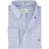 Gant für Herren. 3000200 Regular Fit Oxford Hemd blau (M), Lässig, Baumwolle, Klassisch, Langarm