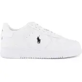 Ralph Lauren für Herren. 809891791009 Turnschuhe aus Glattleder weiß (43), Wohnung, Schnürsenkel, Lässig