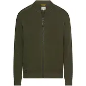 Camel active Strickjacke im Bomberstil in Waldgrün | Gr.: 4XL