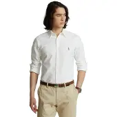 Ralph Lauren für Herren. 710792041001 Hemd Oxford Custom Fit weiß (XL), Lässig, Baumwolle, Langarm