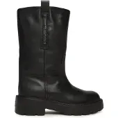 Tommy Hilfiger TOMMY JEANS TJW LEATHER MID TUBULAR Schwarz