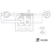 FEBI BILSTEIN Axialgelenk, Spurstange 184258