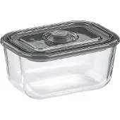 kela Lebensmittelbehälter, Borosilikatglas/Kunststoff, 0,4 l, 14 x 10 x 6,5 cm /