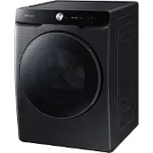 Samsung DV16DG8600BVU3, Freistehend, Frontlader, Wärmepumpe, Schwarz, Drehregler, Berührung, Links