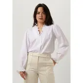 Neo Noir Damen Blusen Brielle Solid Shirt - Wit - Größe 34