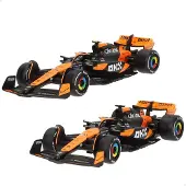 Bburago 78512 F1 2024 Mclaren Mcl38 Piastri & Norris 1:43 Automodellbausatz 2 Einheiten