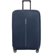 Samsonite TA Revolution - Faltbare Schutzhülle für Koffer Größe L, Kofferhülle passend für 75–79 cm, Reisekoffer Schutz, mit reflektierendem Detail, Blau (Midnight Blue)