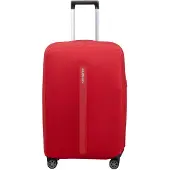 Samsonite TA Revolution - Faltbare Schutzhülle für Koffer Größe M, Kofferhülle passend für 66–69 cm, Reisekoffer Schutz, mit reflektierendem Detail, Rot