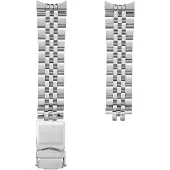 Bobroff Herren Uhrenarmband Edelstahl 21 mm mit Druckverschluss