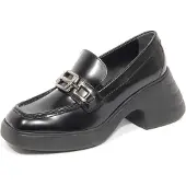Hogan H8139 Spaltung donna H618 Frau Ferse loafers schwarz