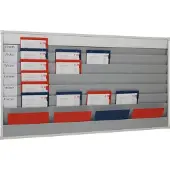 Eichner Planungstafel H900xB1580xT78 mm 6 Schienen grau
