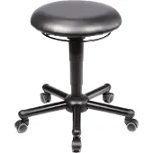 MeyChair XXL-Hocker Assistant Pro A19-10020, mit Rollen, höhenverstellbar, bis 250 kg, Stahl & Kunstleder, desinfektionsmittelbeständig, schwarz
