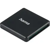 Hama 00124156, CF, MicroSD (TransFlash), MicroSDHC, MicroSDXC, SD, SDHC, SDXC, Schwarz, 5000 Mbit/s, USB 3.2 Gen 1 (3.1 Gen 1) Type-A, 55 mm, 9 mm