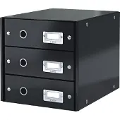 Leitz Aufbewahrungsbox, Click & Store-Schrank mit 3 Schubladen (10K268A)