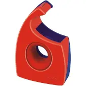 TESA Easy Cut Handabroller, rot/blau, unbestückt, Display nachfüllbarer Handabroller, ergonomisches De...