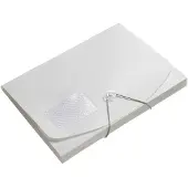 FolderSys Eckspanner JUMBO, A4, B 240 x H 320 mm, 3 Innenklappen & Gummizug-Verschluss, Polypropylen, Stärke 0,42 mm, weiß, 10 Stück