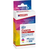 Edding EDD-637, Cyan, Magenta, Gelb, 18 ml, 1 Stück(e), 600 Seiten, Einzelpackung