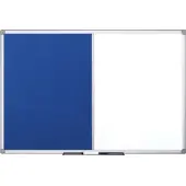BI-Office Whiteboard-Pinnwand MAYA KOMBI 90,0 x 60,0 cm Textil blau