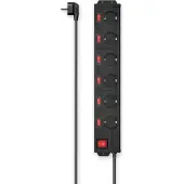Hama 223160 6 Steckdosen Mit Schalter Mehrfachsteckdose 1.4 M
