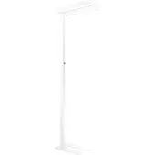 Alco LED-Stehleuchte 9080 Aluminium mit Metallfuß 80W weiß