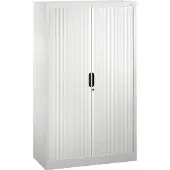 C+P Rollladenschrank Omnispace, 4 OH, abschließbar, B 1000 x T 420 x H 1660 mm, Stahl/Kunststoff, lichtgrau