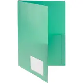 FolderSys Angebotsmappe , A4, 4 Taschen, Visitenkartentasche, Polypropylen, grün, 10 Stück