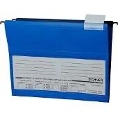 Eichner Hängetaschen, für Formate bis Din A4, PVC, 10 Stück, blau
