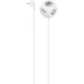 Hama 00223195, 1,4 m, Drinnen, Type E/F, 1,5 mm², Kunststoff, Weiß