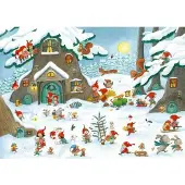 Coppenrath Verlag Sticker-Adventskalender - Im Wichtel-Wimmelwald