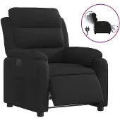 vidaXL Relaxsessel Elektrisch Schwarz Stoff